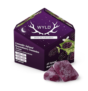 Wyld - [100mg] Boysenberry 2:1:1 CBD:THC:CBN Gummies (200mg CBD:100mg THC:100mg CBN) WYLD