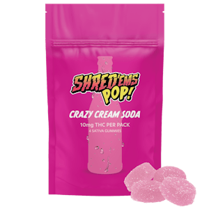 SHRED'EMS - [100mg] Crazy Cream Soda 10pc Soft Chews - Shred'ems