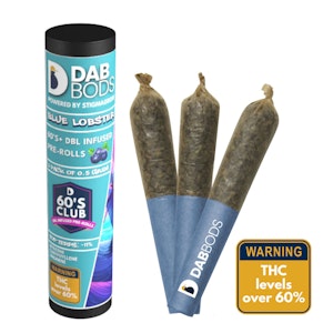DAB BODS - BLUE LOBSTER 60'S+ DBL INFUSED | 3 x 0.5g