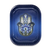 Small Rolling Tray | Blue Hamsa