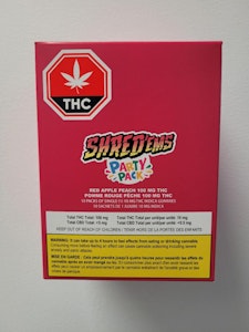 Organigram Inc. - Shredems Party Pack Red Apple Peach 10x10mg Gummies