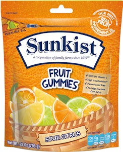 ISWEET.CA - Sunkist Fruit Gummies - Sour Citrus