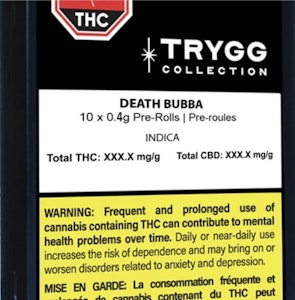 TRYGG - 10 x 0.4g Death Bubba Pre-Rolls
