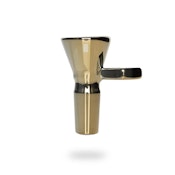 14mm Cosmic Gold Metallic Terminator Bowl w/ Diamond Handle