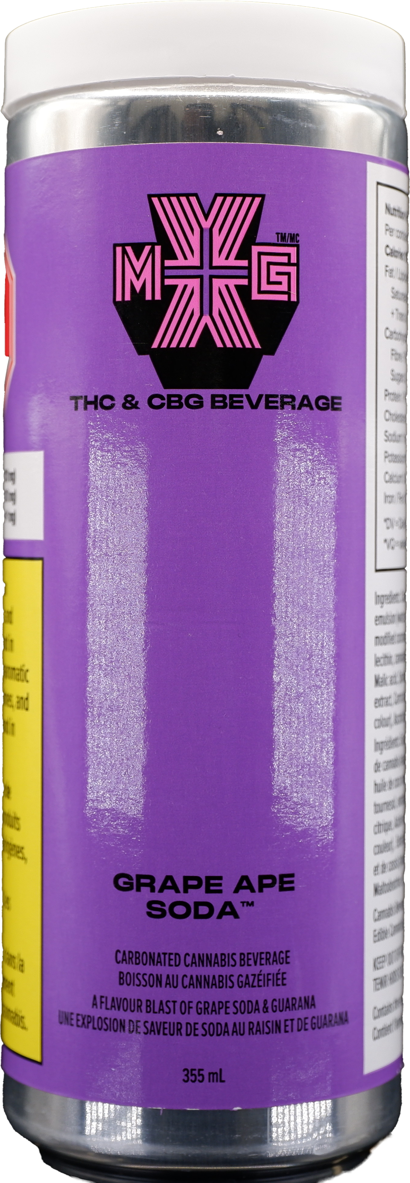 XMG+ - Grape Ape Soda | 10mg THC : 10mg CBG