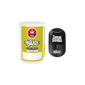 Leaf Direct Delivery - High Key - Banana Smoothie Live Resin Liquid Diamond AIO 1G