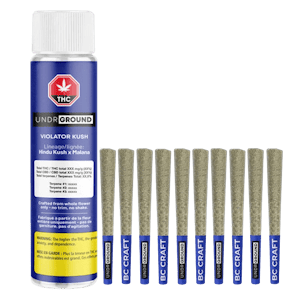 UNDERGROUND - Violator Kush Pre-Rolls - 10 x 0.5g Pre-Rolls