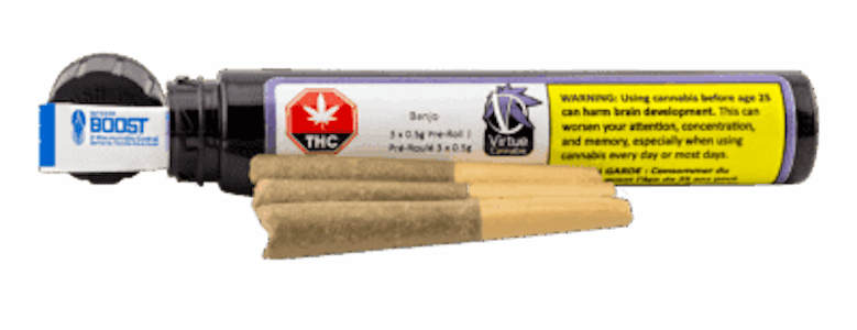 Virtue Cannabis - Virtue Banjo 3 x 0.5g Pre-Rolls