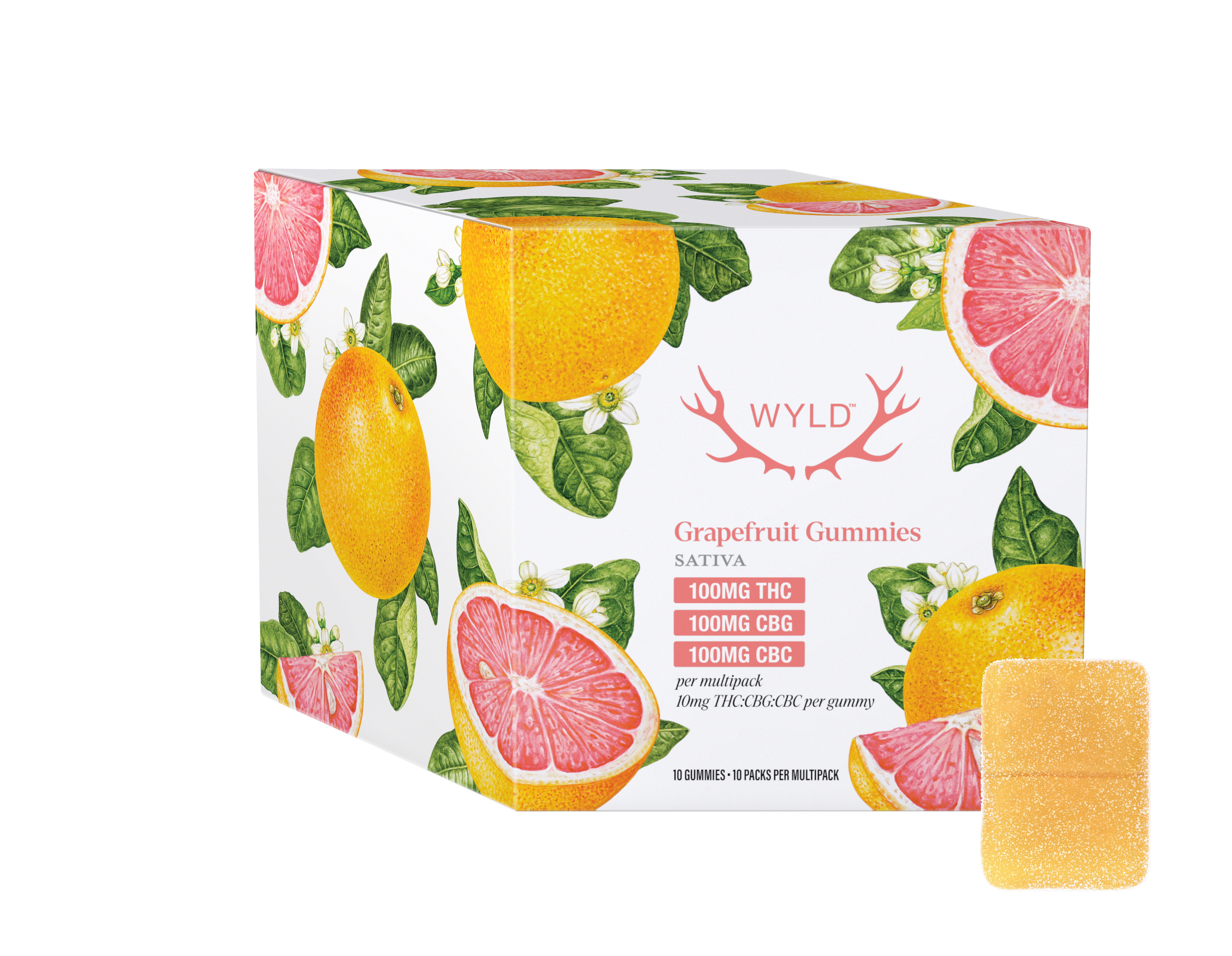 Grapefruit 1:1:1 THC:CBG:CBC 10pc Multipack