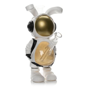 LIT Silicone - 11.5" ASTRO RABBIT PVC AND GLASS WATER PIPE