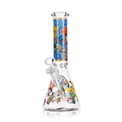 10" Arsenal Poke Beaker Bong - Design 4