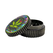 Arsenal Glitter Bud Leaf 55mm 3-Pc Grinder