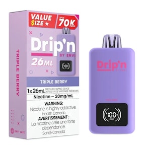 Drip'n by Envi - Triple Berry - Drip'n by Envi 26ML Disposable - Triple Berry 20MG