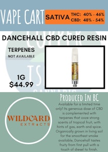 Wildcard Extracts - WILDCARD - DANCEHALL CBD CURED RESIN CART