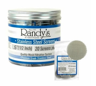 Smoke Arsenal - Smoke Arsenal Randy's .5" Stainless Steel Screen