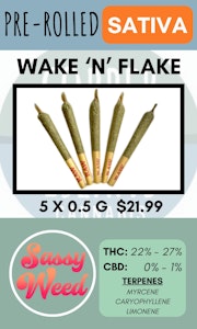 SASSY WEED - SASSY WEED - 5PK WAKE N FLAKE PRS
