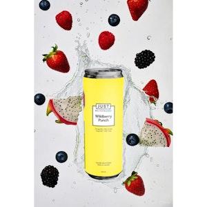 JUST Seltzers Lite - Wildberry Punch 2.5 THC + 5 CBG Seltzer 355ml Beverages