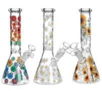 Flowers Everywhere Glow in the Dark Beaker