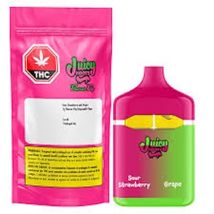 Open Fields - Juicy Hoots - Sour Strawberry & Grape Disposable - 1g