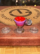 Mooks Glass Hand Blown 14mm UV Marble Bowl | Pink