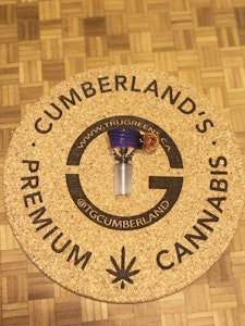 Mooks Glass  - Mooks Glass Hand Blown 14mm UV Marble Bowl | Purple & orange