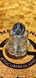 Mooks Glass  - Mooks Glass | Hand Blown Black & White UV Marble