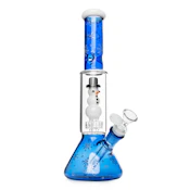 12" Tall Snowman Dual  Chamber Beaker Base Water Pipe