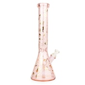Red Eye Glass - 15" Pink Pin-Up Beaker Bong
