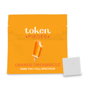 Token Pieces - Orange Dreamsicle 1 x 7g Chocolate by Token Pieces