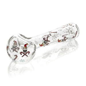 West Coast Gifts - 4.5" Skull & Crosscanes Spoon  Hand Pipe