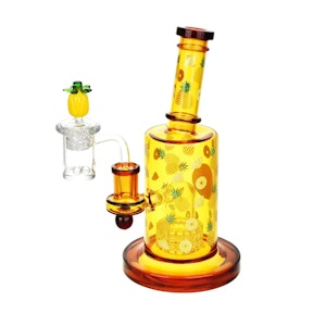 Pulsar - 8" Pulsar Fruit Series Glow in the Dark Dab Rig Kit (Pineapple Express)