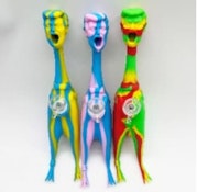 12 INCH SILICONE LOUD MOUTH CHICKEN BONG