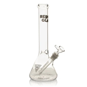 West Coast Gifts - 12" Sacred Geometry Beaker Bong-Red Eye Glass