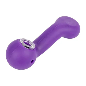 West Coast Gifts - Silicone Sherlock Pipe w/Glass Bowl-LIT Silicone