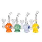 6" Sticker Bubler Bong Mutli Color