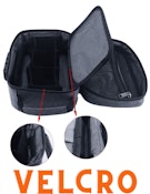 9 Inch Portable Bag with Multiple Sections, Handle and Lock