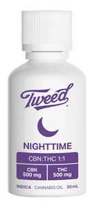 Tweed - Tweed Nighttime (CBN:THC) 1:1 Indica 30ml