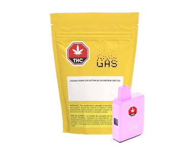 GAS - (GAS) Golden Guava Live Resin & Liquid Diamond 1g Disposable Vape Pen