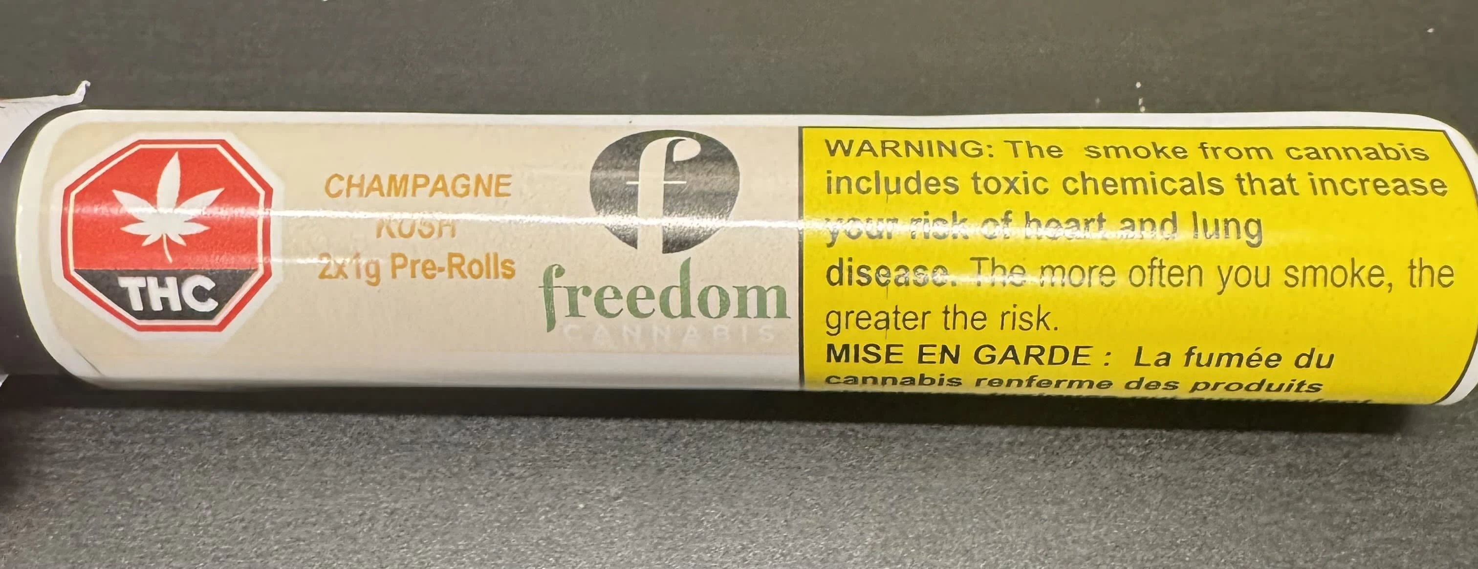 Freedom Cannabis - Champagne Kush 2 x 1g Pre-Rolls Main Image