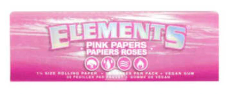 West Coast Gifts - Elements Pink Rolling Papers 1 1/4