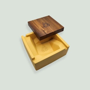 Accessory Distributor - Briq Concrete Ashtray & Walnut Lid by BRNT Designs