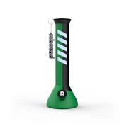 14" Silicone Beaker Bong - Black & Green