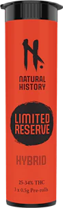 Natural History - Natural History Blunts Unlimited (Strawberry Kush) 3x0.5g Pre-Rolls