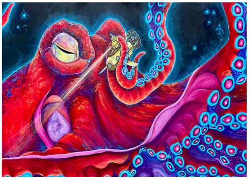 FivePoint  - Slim Doobie Case - Rylee Ann - "Yellow Submarine" Main Image