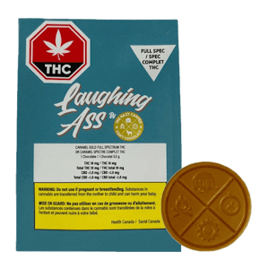 Laughing Ass - Caramel Gold Full Spectrum Chocolate 1 piece by Laughing Ass