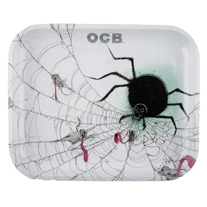 Infinity Scales - OCB Metal Rolling Tray - Spider Design