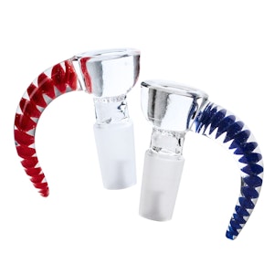 SmokeArs - 14mm OG Original Twistral Built-In Screen Bowl W/ Color Handle