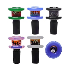 SmokeArs - 14mm OG Original Wig-Wag Bowl - Assorted Colors