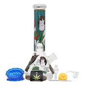 12" 5mm Groovy Tripper Glass Bong 9-in-1 Dab Kit (assorted)