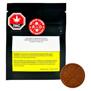 The Hazy Camper - The Hazy Camper Cherry Bomb Organic Milk Chocolate THC 10mg 5.5g chocolate